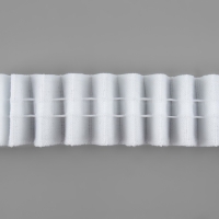 Шторная лента классическая, матовая, 2,5 см, 100 &plusmn; 1 м, цвет белый