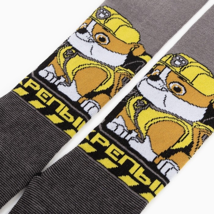 Колготки PAW PATROL &laquo;Крепыш&raquo;, цвет серый, 98-104 см