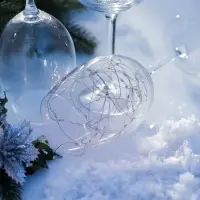 Гирлянда &laquo;Нить&raquo; 3 м, роса. IP20, серебристая нить. 30 LED, от батареек AG13&times;3, 3 режима, свечение белое