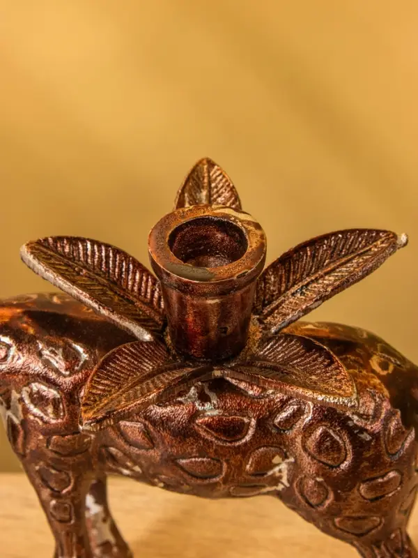 Подсвечник "Жираф" алюминий 26х11х17 см