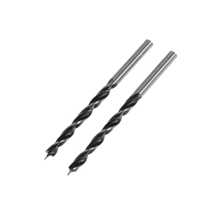 Сверло по дереву ТУНДРА, цилиндрический хвостовик, 4 х 75 мм, 2 шт. Сверло по дереву ТУНДРА, цилиндрический хвостовик, 4 х 75 мм, 2 шт.