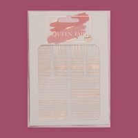 Наклейки для ногтей &laquo;Полоски&raquo;, металлизированные, цвет розовое золото