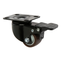 Колесо мебельное CAPPIO d=40,на площадке,со стопором,поворотное, покрытие TPR Колесо мебельное CAPPIO d=40,на площадке,со стопором,поворотное, покрытие TPR