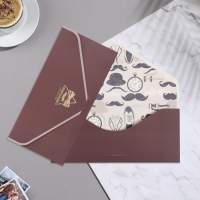 Конверт для денег "Настоящему джентельмену!" коричневый фон, 19х9 см Конверт для денег "Настоящему джентельмену!" коричневый фон, 19х9 см