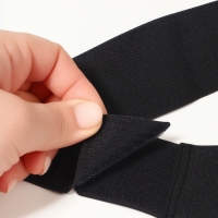 Бандаж на голеностоп резинка с липучкой 60*5*0,2см черный пакет ОТ