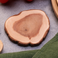 Подставка под кружку, цельная, 8-10 см, можжевельник