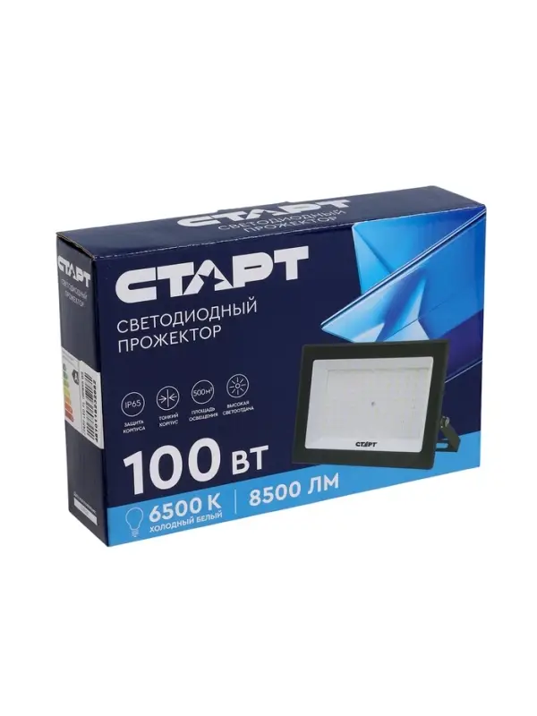 Прожектор светодиодный СТАРТ, 100 Вт, 8500 Лм,  6500К, IP 65