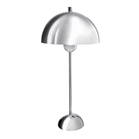 Настольная лампа с абажуром RISALUX &laquo;Купер&raquo; модерн, Е27, 3 Вт, хром, 25&times;25&times;53 см