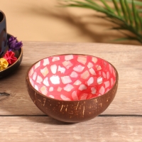 Чаша "Пламя" 14х14х6 см, кокос