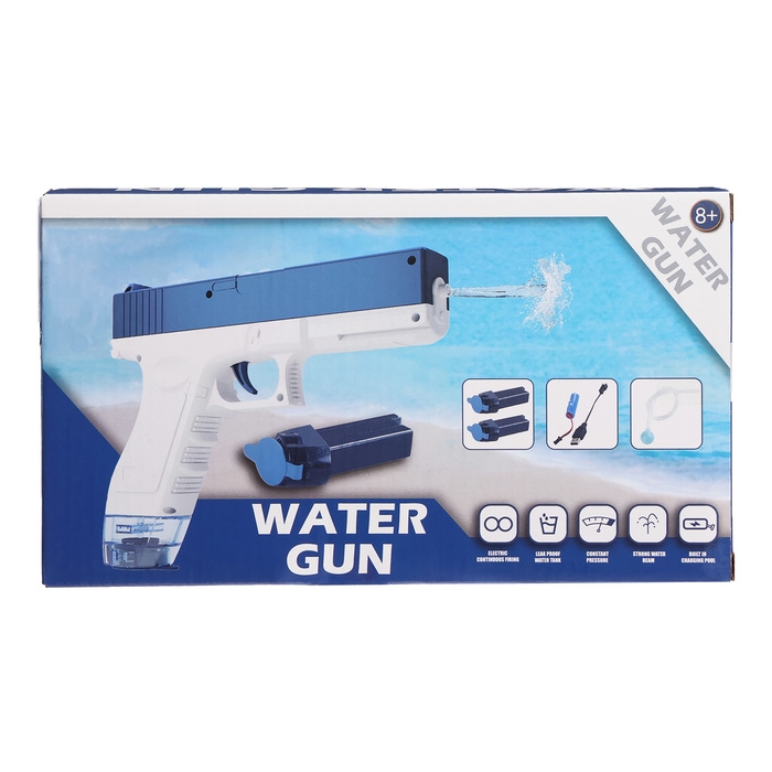 Водный пистолет "Глок"; работает от аккумулятора; 23 см