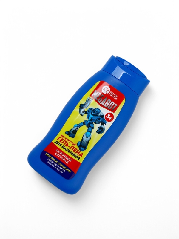 Набор детский "MEGABOT", гель-пена 250 мл, книжка-вырезалка А5