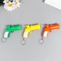 Фонарик брелок для ключей на кольце &laquo;Пистолет M-56&raquo;, светит, 5.5&times;7.5&times;2 см, МИКС