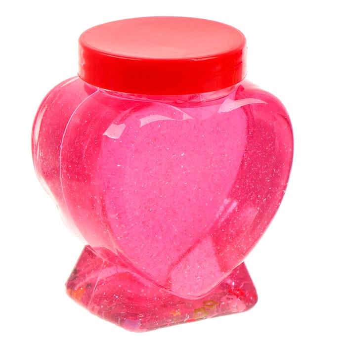 Лизун - слайм &laquo;Сердечко&raquo;, цвета МИКС