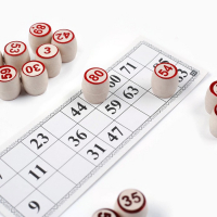 Лото русское, деревянное "Застолье", настольная игра, с бочонками Лото русское, деревянное "Застолье", настольная игра, с бочонками