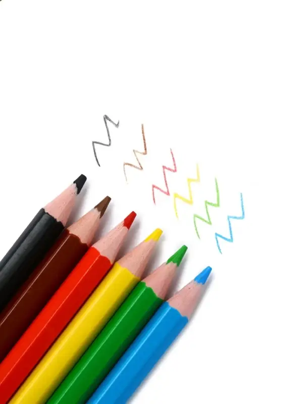 Цветные карандаши, пластиковые, 6 цветов, мини, шестигранные, БукиБяки