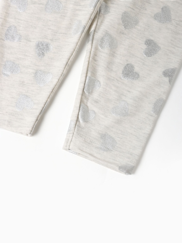 Леггинсы (лосины) Крошка Я "Сердце", р.68-74 см, серый