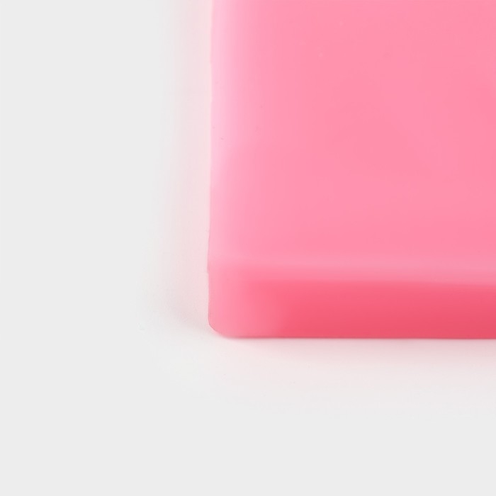 Молд &laquo;Оттепель&raquo;, силикон, 12,5&times;6,5&times;1 см, цвет розовый