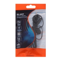 Наушники Blast BAH-217 Mobile, вакуумные, микрофон, 3.5 мм, 1.2 м, черные