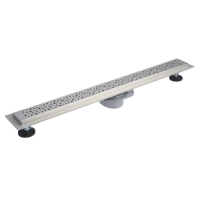 Трап линейный AFLORN AF20307-80, 800х70 мм, c флaнцeм своб. вращения 360&deg;, нерж. сталь