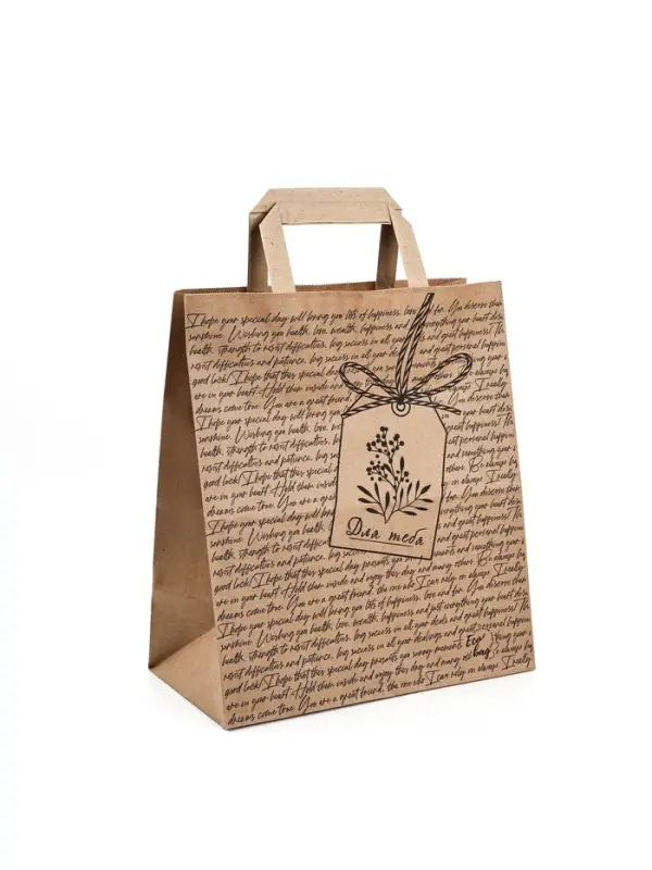 Пакет подарочный крафтовый &laquo;Для тебя&raquo;, 23.5 х 28.5 х 13 см