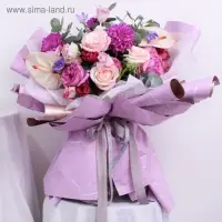 Плёнка матовая &laquo;Звёздная ночь&raquo; Сиреневый, 0.58&times;0.58 м