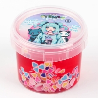 Слайм &laquo;Стекло&raquo;, Малиновый, 90 г, с декоративным наполнителем