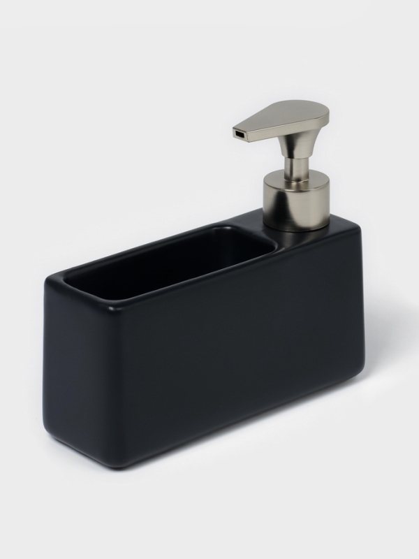 Дозатор для моющего средства с подставкой для губки Дозатор для моющего средства с подставкой для губки