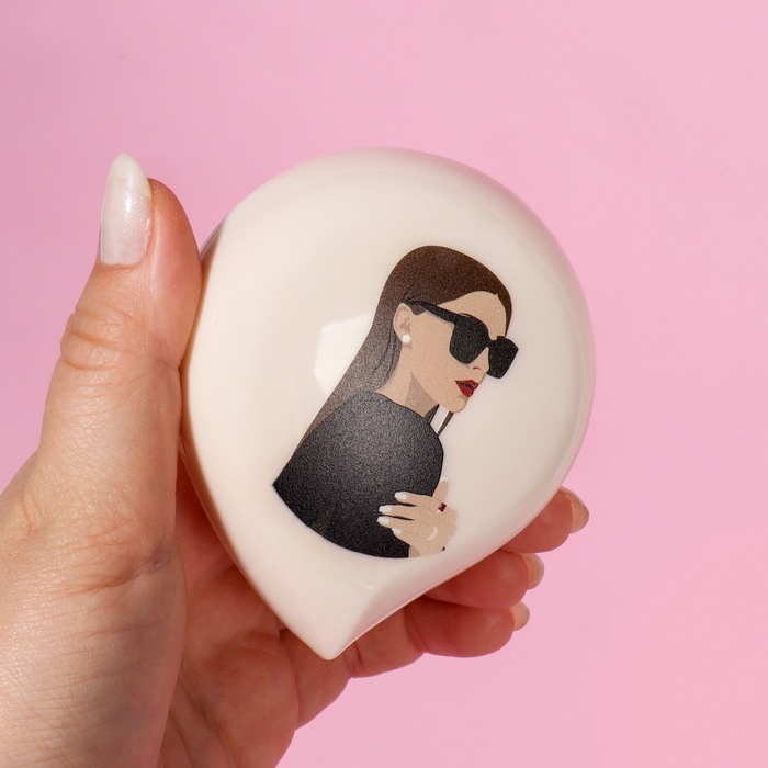 Расчёска массажная, 6,8 &times; 9 см, PVC коробка, рисунок МИКС