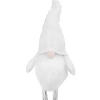 Фигура текстиль &laquo;Гном в белом&raquo; 55 см, 1 LED, от батареек AG13&times;3, свечение тёплое белое