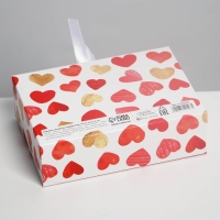 Коробка подарочная складная, упаковка, &laquo;LOVE&raquo;, 16.5 х 12.5 х 5 см