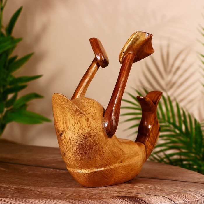 Подставка под бутылку Подставка под бутылку "Уточка" дерево 25х10х20 см