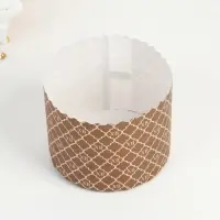 Форма бумажная для кулича &laquo;ХВ Золотое&raquo;, 11&times;8.5 см, коричневая