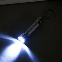 Фонарик на кольце "Полоски" 5 диодов МИКС 7,3х1,9х1,9 см