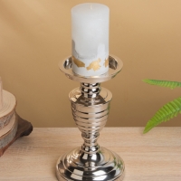 Подсвечник "Виктори" 13х13х21,5 см, алюминий