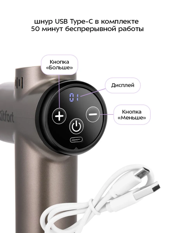 Перкуссионный массажер КТ-5931