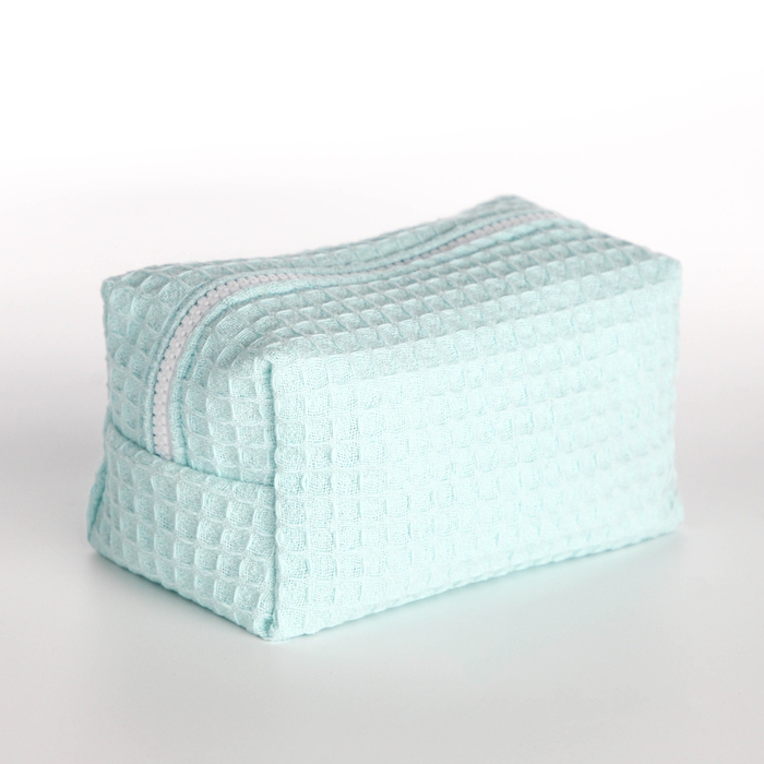 Косметичка на молнии TEXTURA, цвет бирюзовый