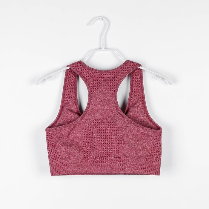 Топ женский спортивный пуш-ап, цвет розовый, SL Russian Brand, р-р S Топ женский спортивный пуш-ап, цвет розовый, SL Russian Brand, р-р S