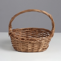 Набор корзин овальные 3 шт,  L: 39х29 см, высота 13 см, высота с ручкой 36 см.M: 33*24*11H*33HHS: