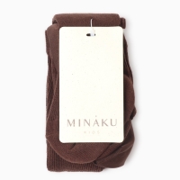 Колготки детские с лямками MINAKU, цв.коричневый, рост 62-68