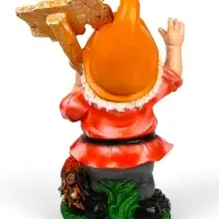 Садовая фигура из полистоуна &laquo;Гном с табличкой WELCOME с петухом&raquo;, 61&times;23&times;36 см, МИКС