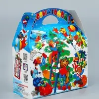 Подарочная новогодняя коробка &laquo;Развеселые хлопоты&raquo;, Баул 22&times;9&times;22 см