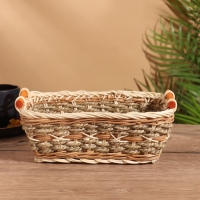 Корзина плетеная 23x17x9 см, ротанг