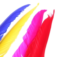 Ручка-прикол Calligrata "Перо", шариковая, МИКС