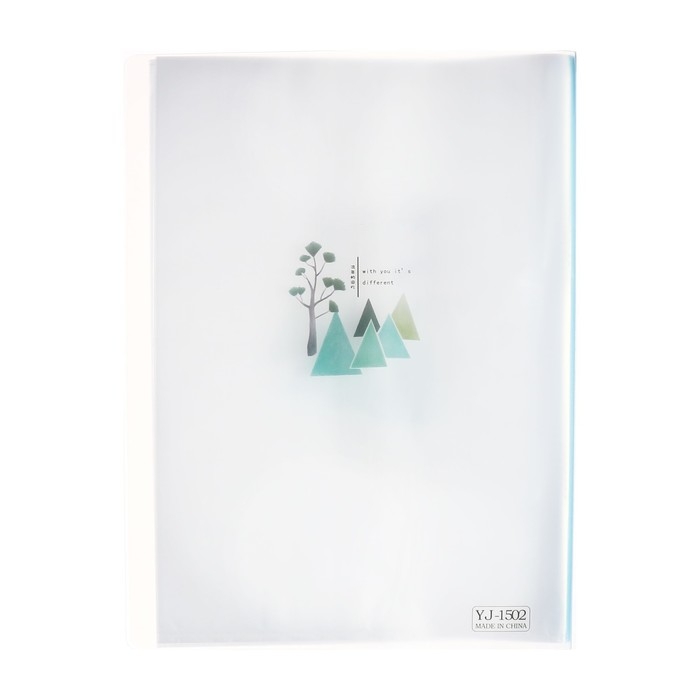 Папка формат А4, с 40 прозрачными файлами "Река", МИКС