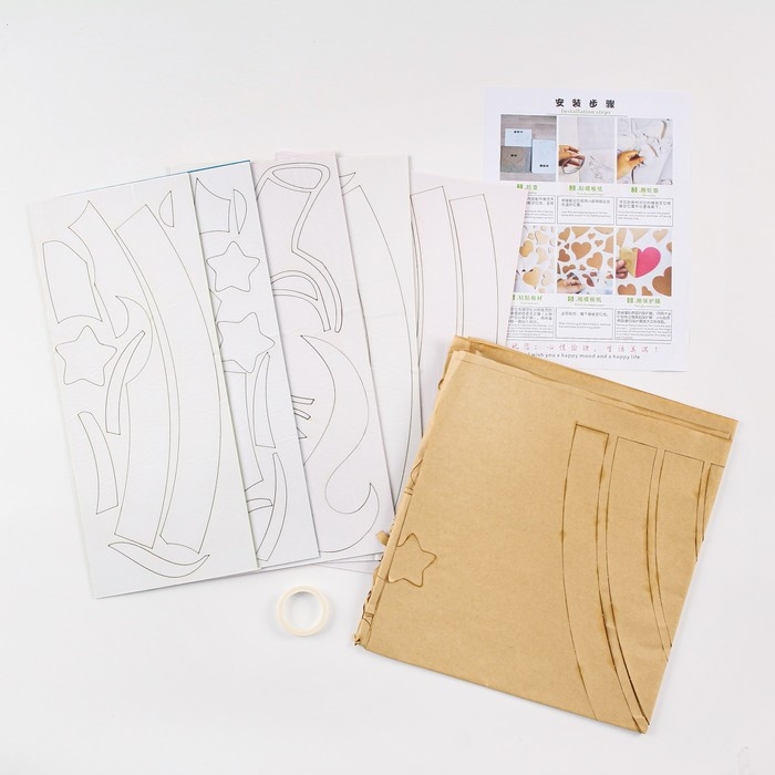 Наклейки интерьерные "Единорог", детский декор на стену, панно 120 х 58 см