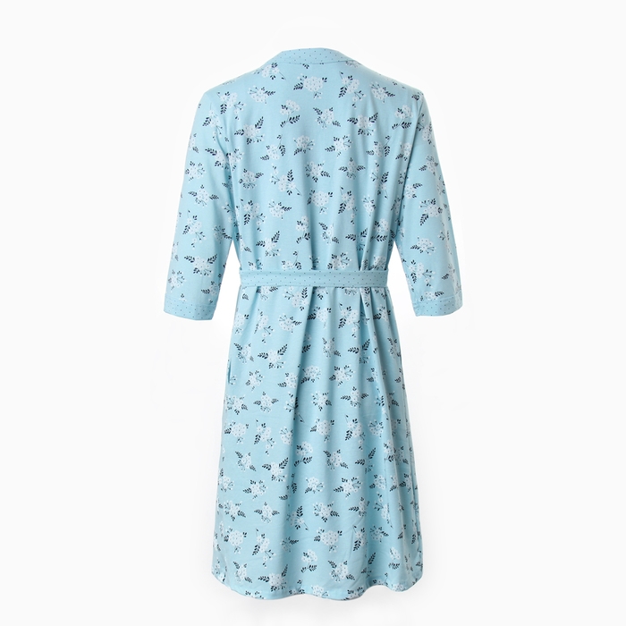 Комплект женский для беременных (сорочка/халат), цвет небесный, размер 48 Комплект женский для беременных (сорочка/халат), цвет небесный, размер 48