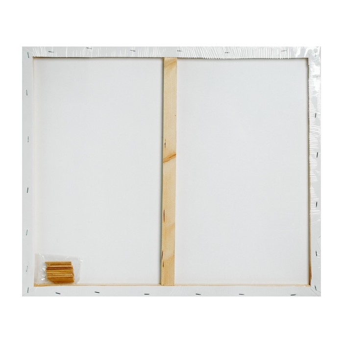 Холст на подрамнике, хлопок 100%, 1,6 х 40 х 50 см, акриловый грунт, среднезернистый, 380 г/м&sup2;