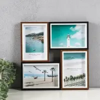 Фоторамка МДФ, стекло на 4 фото 10х15 "Тёмная ночь" 28,5х28,5х2,2 см