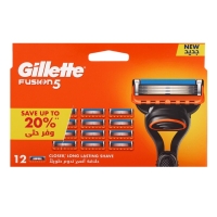 Сменные кассеты для бритья Gillette Fusion, 12 шт.