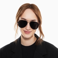 Очки солнцезащитные поляризационные, дужка 13 см, ширина 14.5 см, линза 5.2 х 5.9 см